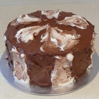 Chocolate Buttercream 2 Tone Wave Cake